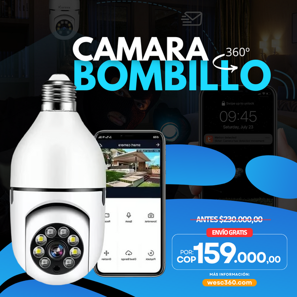 Cámara de Bombillo 360 - PROMOCIÓN HASTA FINAL DE MES